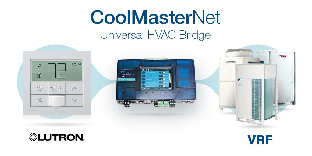 Connect Lutron Palladiom to all VRF and Split HVAC systems with CoolAutomation gateways