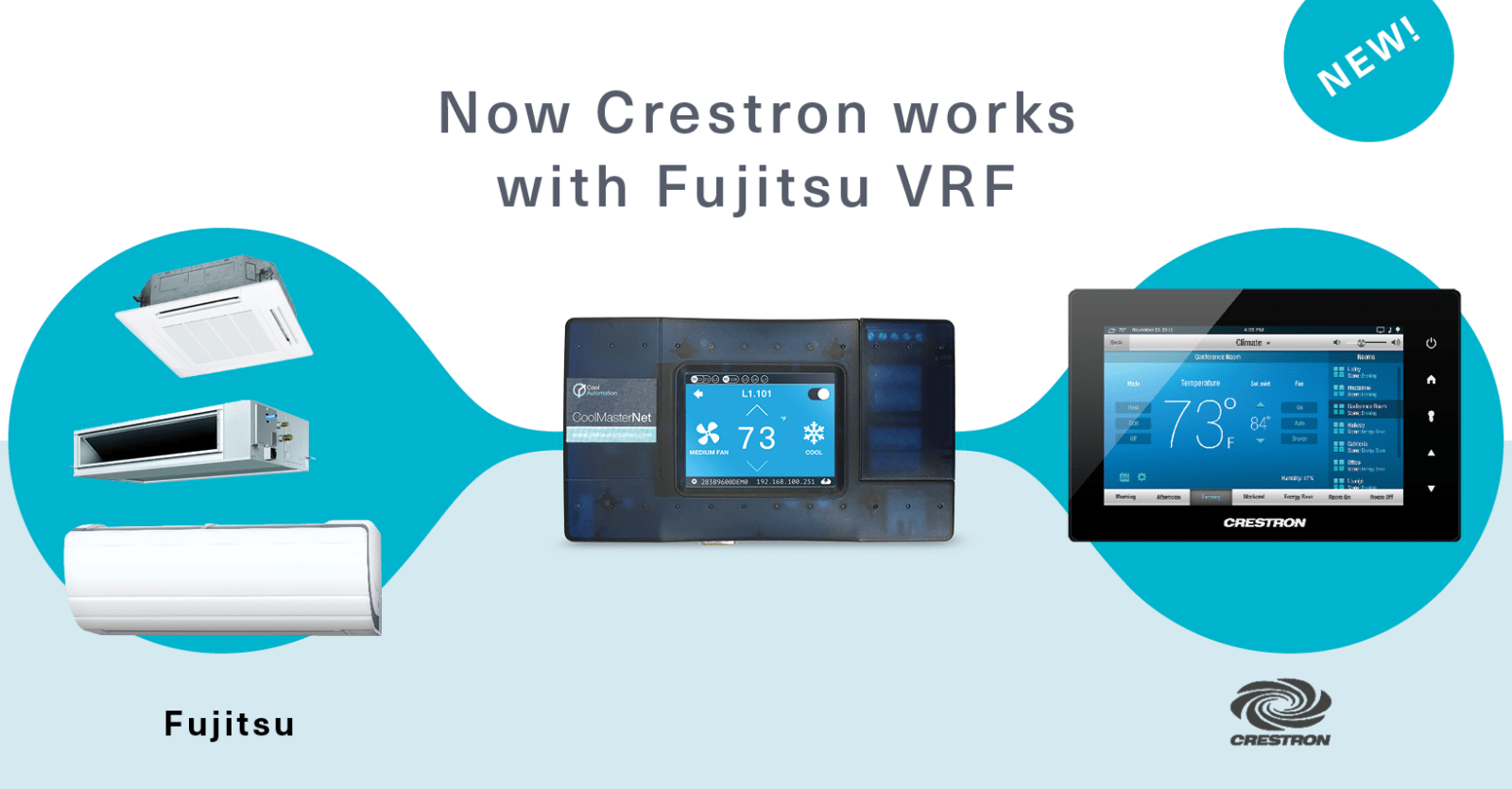 Crestron Works with Fujitsu VRF HVAC