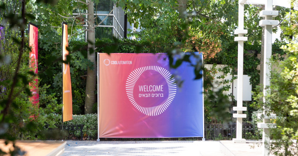CoolAutomation May 2021 Event welcome sign